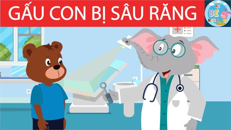 Truyện gấu con bị sâu răng